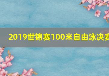 2019世锦赛100米自由泳决赛