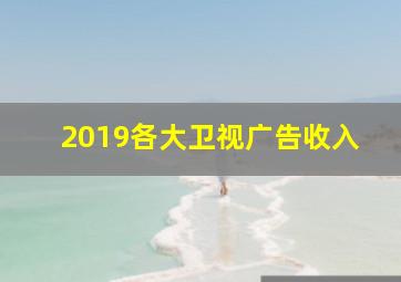 2019各大卫视广告收入