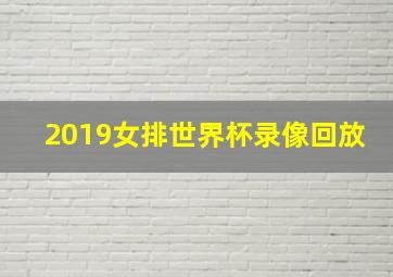 2019女排世界杯录像回放