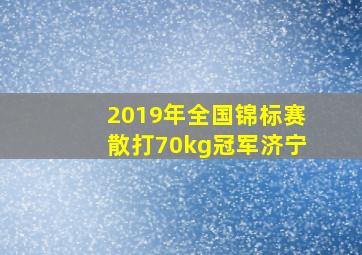 2019年全国锦标赛散打70kg冠军济宁