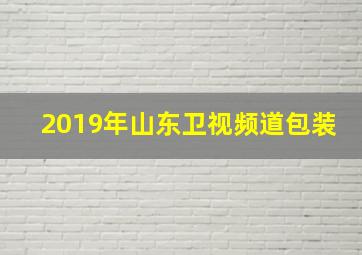 2019年山东卫视频道包装