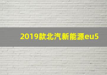 2019款北汽新能源eu5