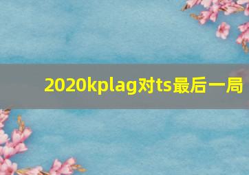 2020kplag对ts最后一局