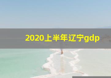 2020上半年辽宁gdp