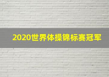 2020世界体操锦标赛冠军