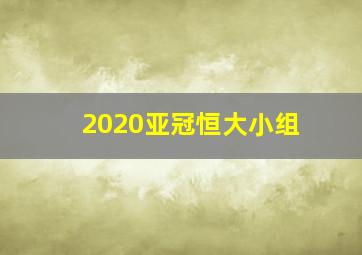 2020亚冠恒大小组