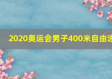 2020奥运会男子400米自由泳