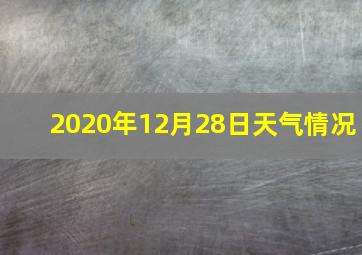 2020年12月28日天气情况