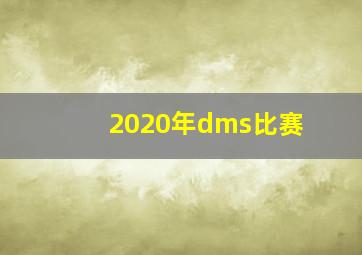 2020年dms比赛