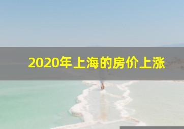 2020年上海的房价上涨