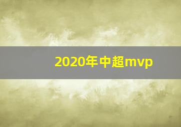 2020年中超mvp