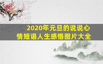 2020年元旦的说说心情短语人生感悟图片大全