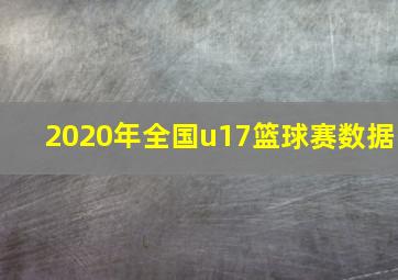 2020年全国u17篮球赛数据