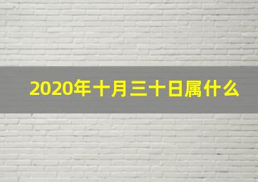 2020年十月三十日属什么