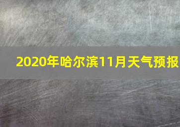 2020年哈尔滨11月天气预报