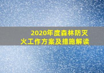 2020年度森林防灭火工作方案及措施解读