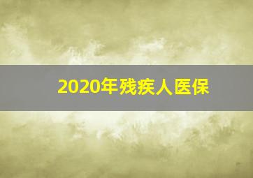 2020年残疾人医保