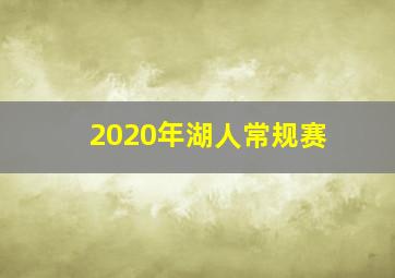 2020年湖人常规赛