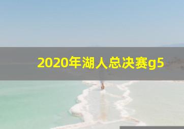 2020年湖人总决赛g5