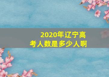 2020年辽宁高考人数是多少人啊