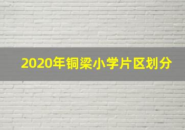 2020年铜梁小学片区划分