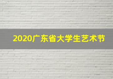 2020广东省大学生艺术节