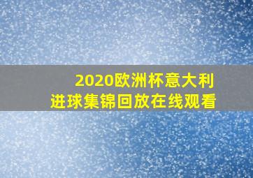 2020欧洲杯意大利进球集锦回放在线观看