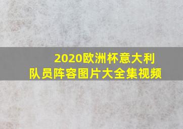 2020欧洲杯意大利队员阵容图片大全集视频