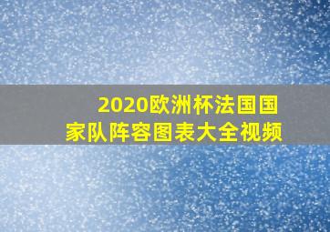 2020欧洲杯法国国家队阵容图表大全视频