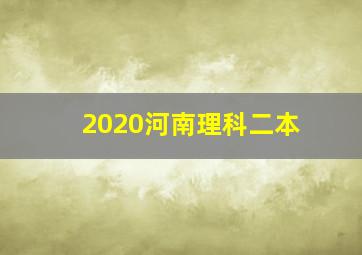 2020河南理科二本