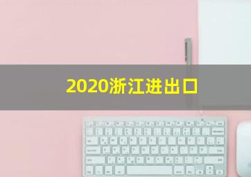 2020浙江进出口