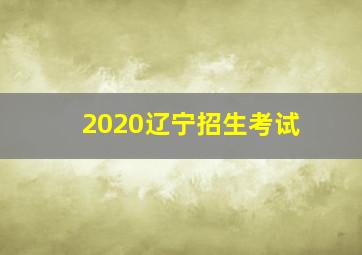 2020辽宁招生考试