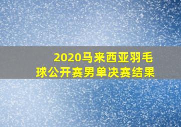 2020马来西亚羽毛球公开赛男单决赛结果