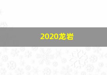 2020龙岩