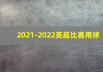 2021-2022英超比赛用球