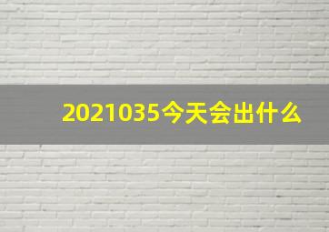 2021035今天会出什么