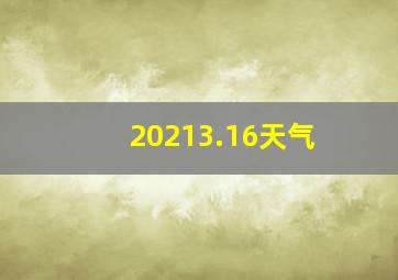 20213.16天气