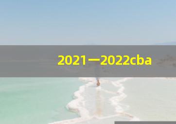 2021一2022cba