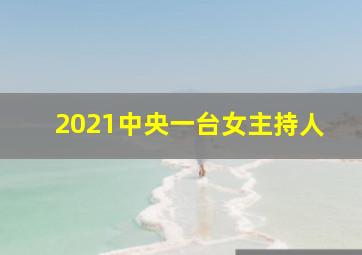 2021中央一台女主持人