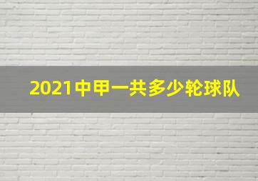 2021中甲一共多少轮球队