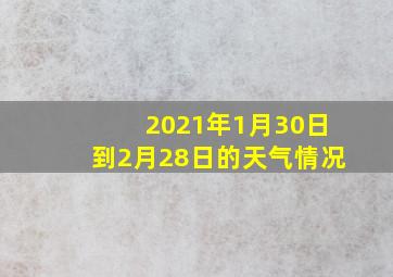 2021年1月30日到2月28日的天气情况