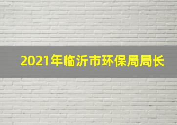 2021年临沂市环保局局长