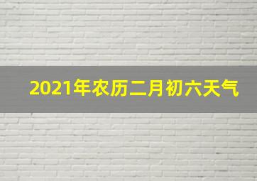 2021年农历二月初六天气