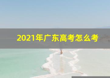 2021年广东高考怎么考