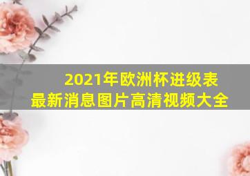 2021年欧洲杯进级表最新消息图片高清视频大全