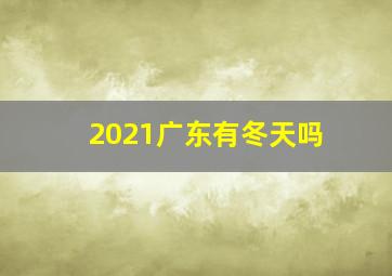 2021广东有冬天吗