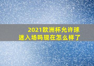 2021欧洲杯允许球迷入场吗现在怎么样了