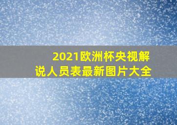 2021欧洲杯央视解说人员表最新图片大全