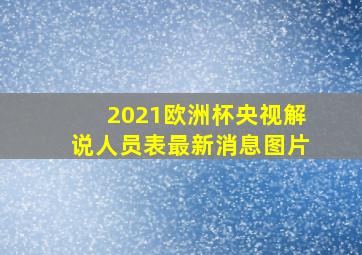 2021欧洲杯央视解说人员表最新消息图片