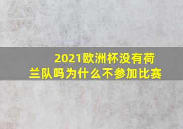 2021欧洲杯没有荷兰队吗为什么不参加比赛